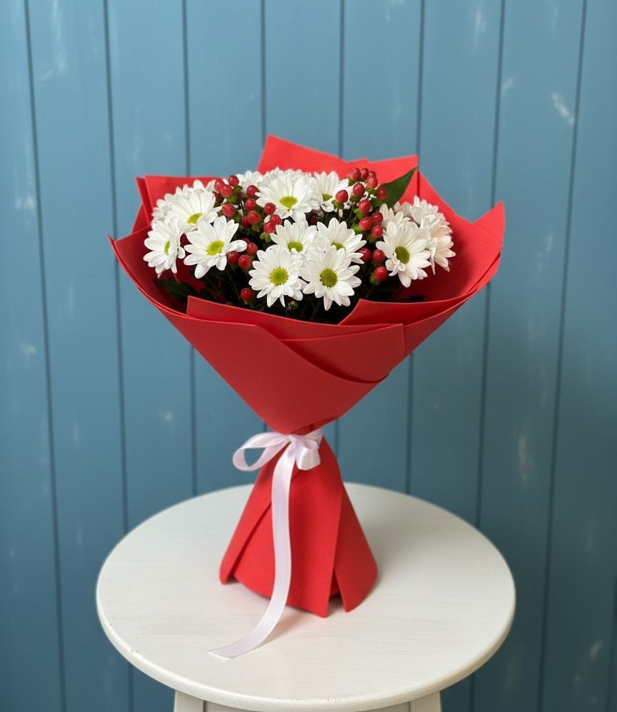 Букет цветов из: Хризантемы в Автополигон