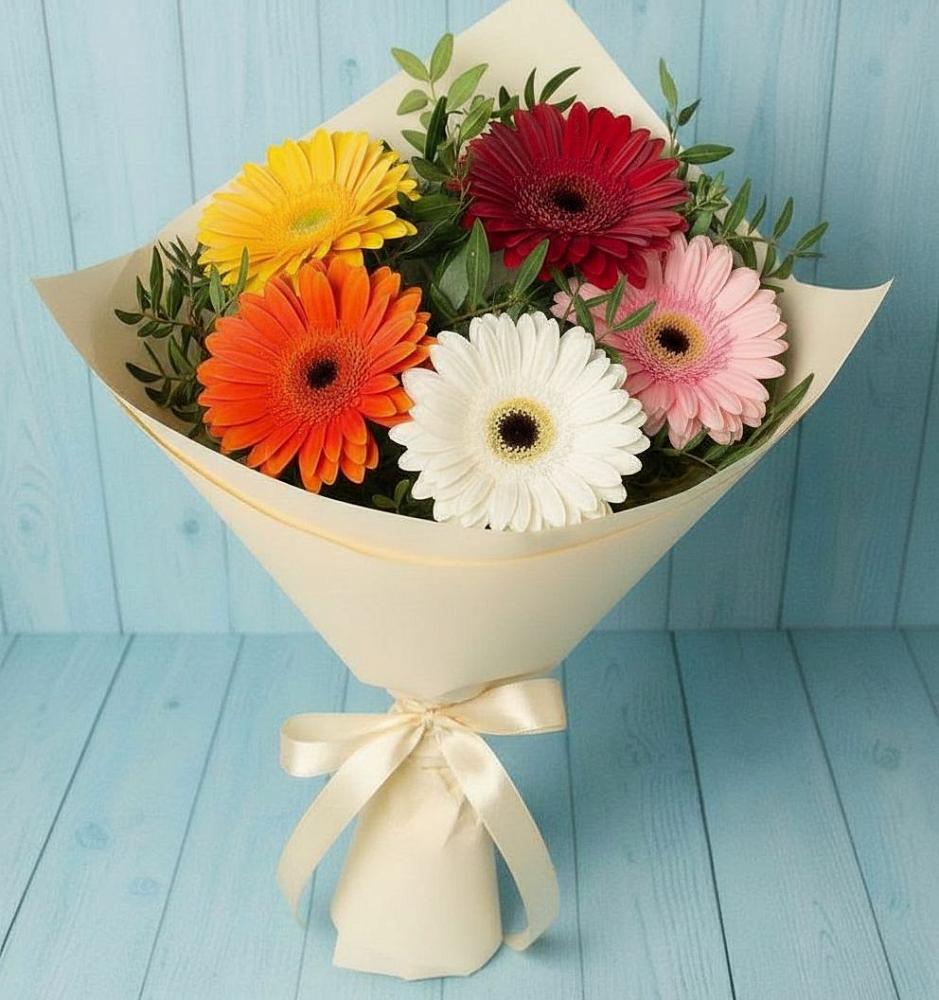 Букет цветов из: Герберы в Автополигон