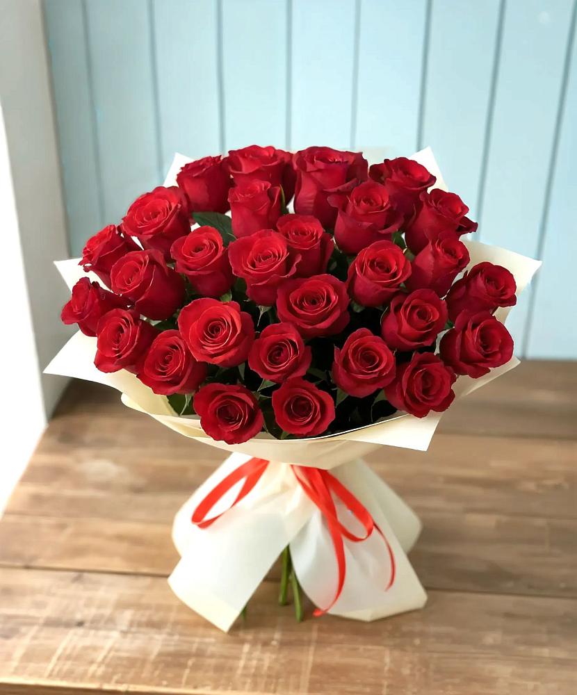 Букет 29 Красных роз в Автополигон