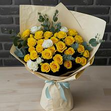 Букет цветов из:  Розы в Автополигон