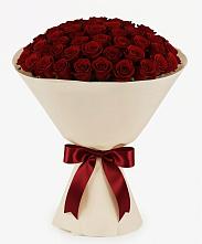 Букет 101 Бордовая роза Блэк Бакарра в Автополигон