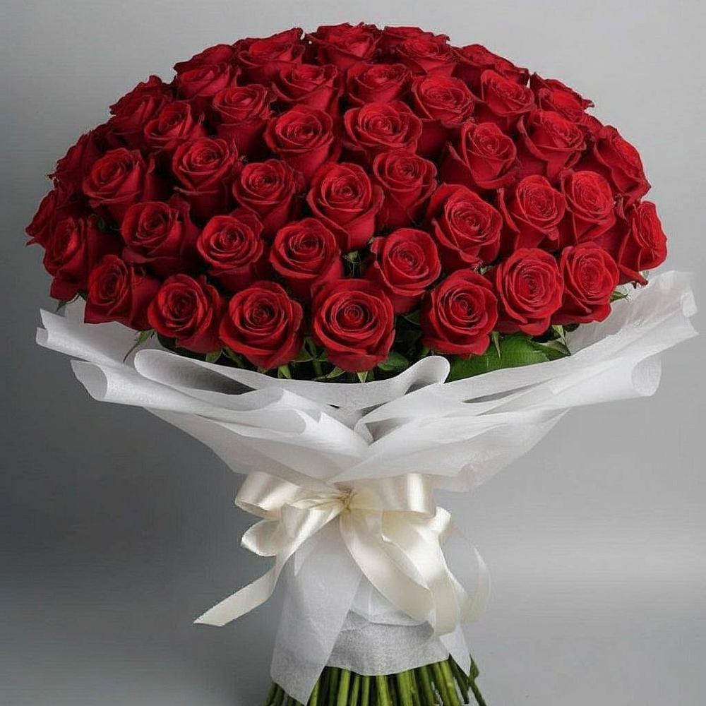Букет 101 Красная роза Блэк Мэджик в Автополигон