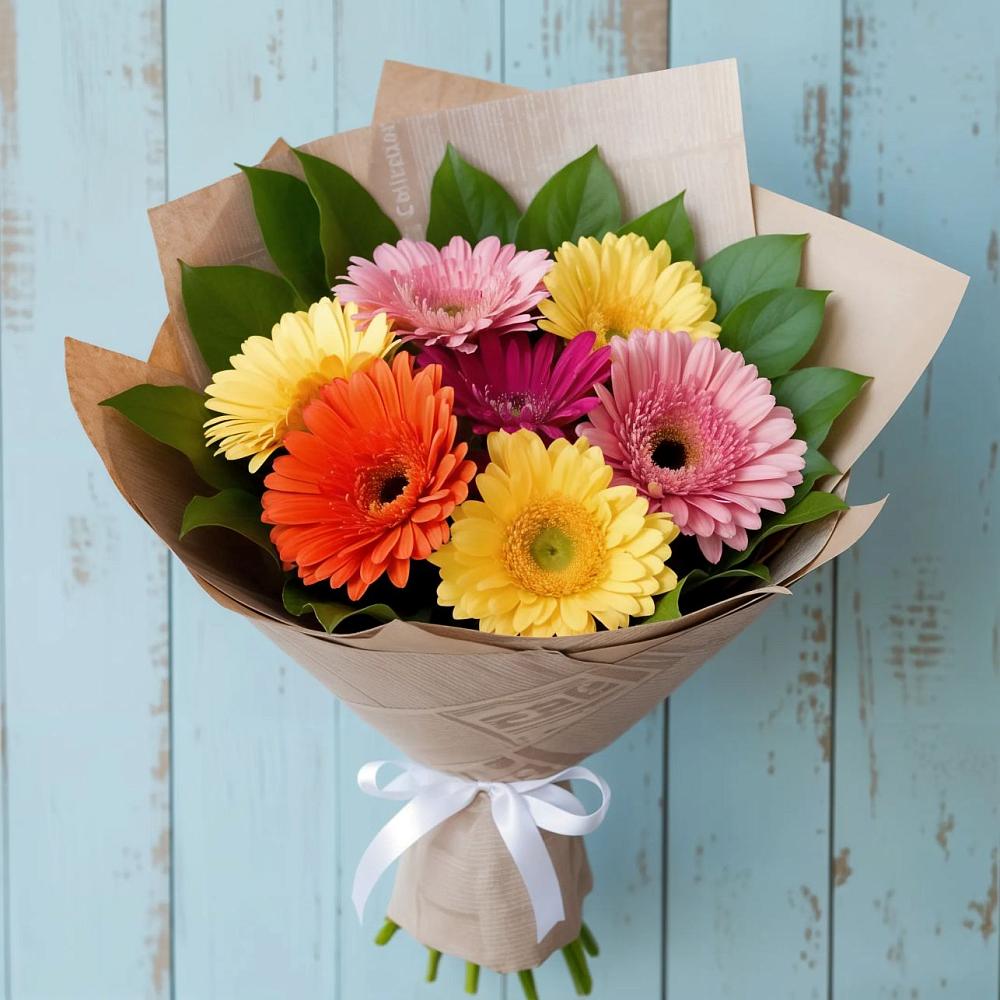 Букет цветов из: Герберы в Автополигон