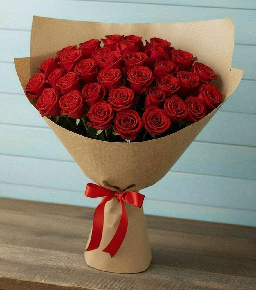 Букет Красные розы Милано в Автополигон