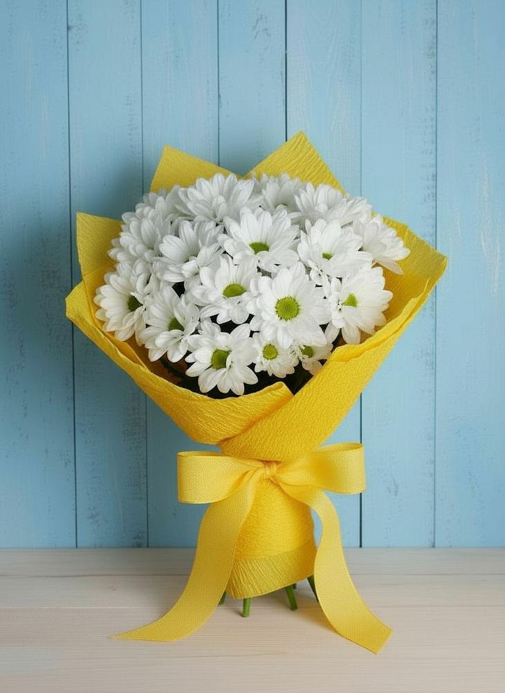 Букет цветов из: Хризантемы в Автополигон