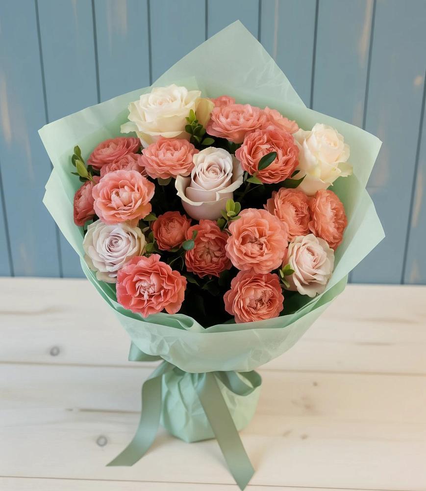 Букет цветов из: Розы в Автополигон