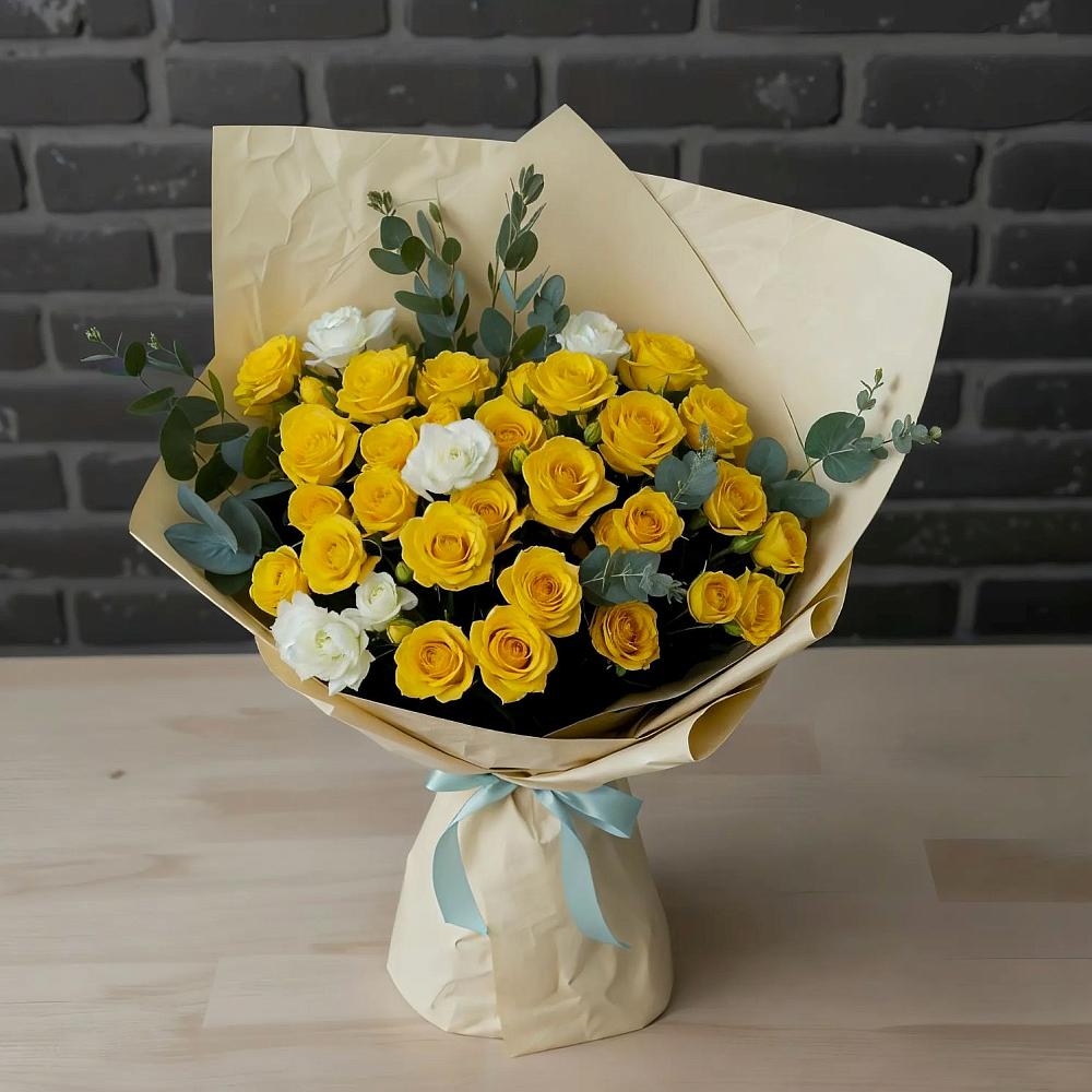 Букет цветов из: Розы в Автополигон