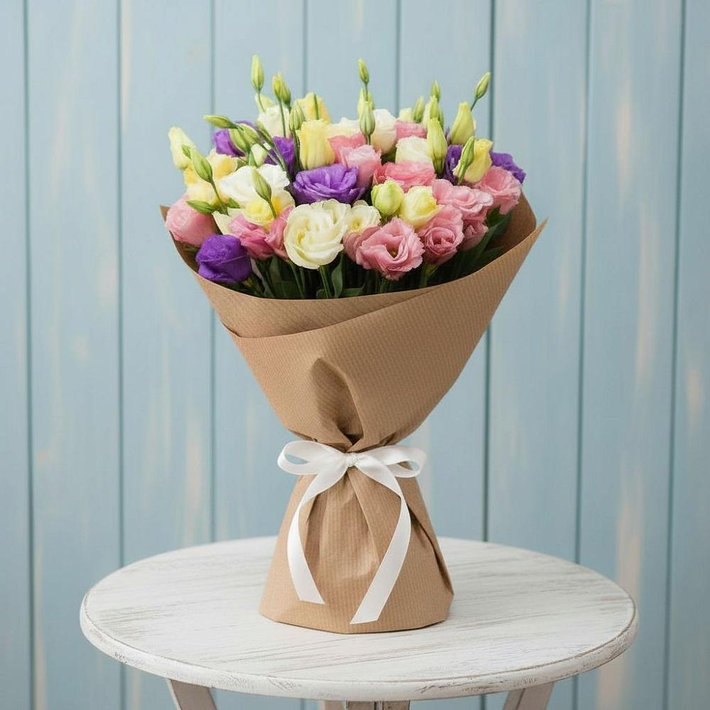 Букет цветов из: Лизиантусы в Автополигон