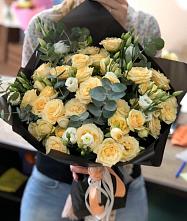 Букет цветов из:  Розы и Лизиантусы #REPLACE_PRED# Автополигон