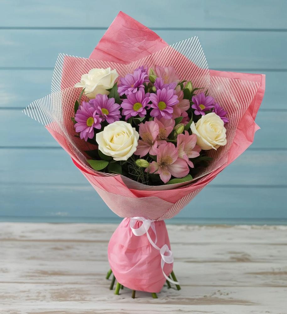 Букет цветов из: Герберы в Автополигон