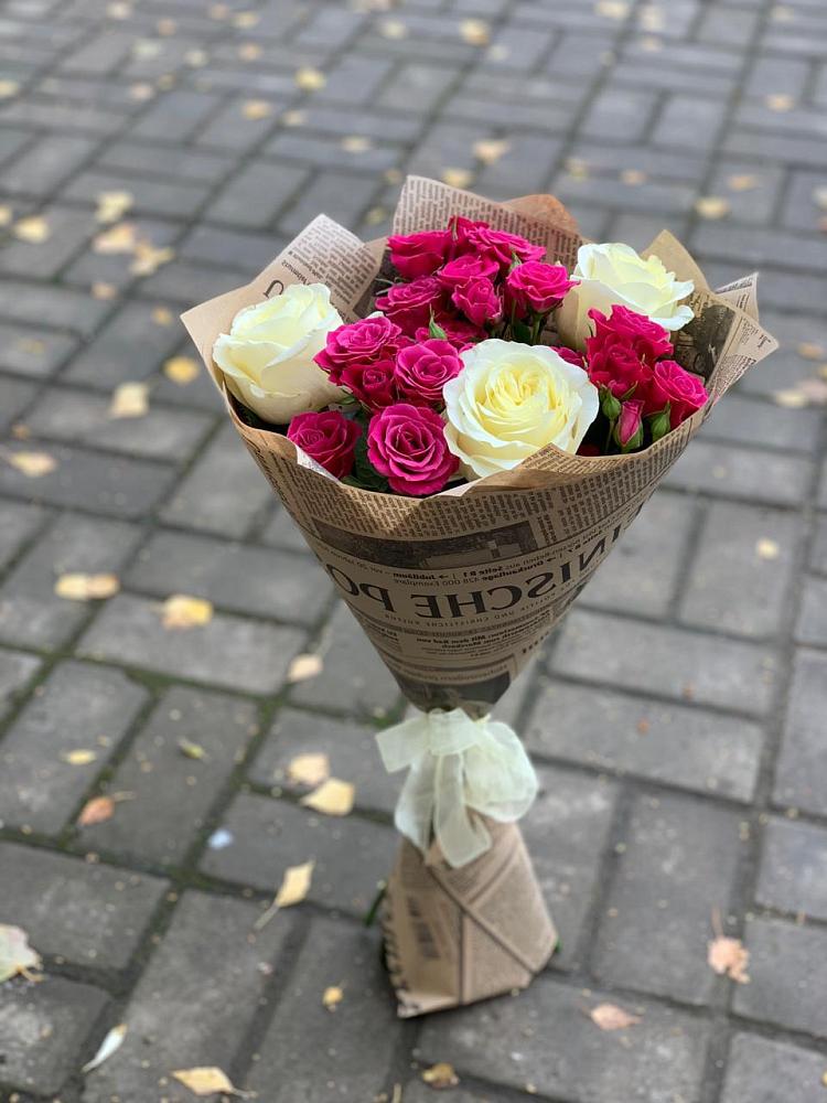 Букет цветов из: Розы в Автополигон