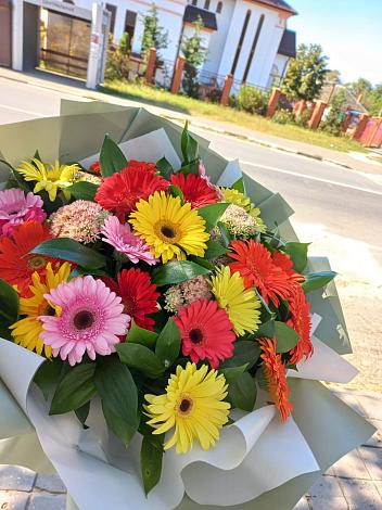 Букет цветов из: Герберы в Автополигон