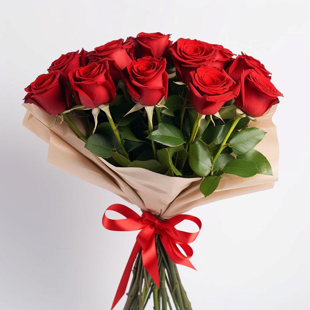 Букет 11 Красных роз Эдлесс Лав в Автополигон