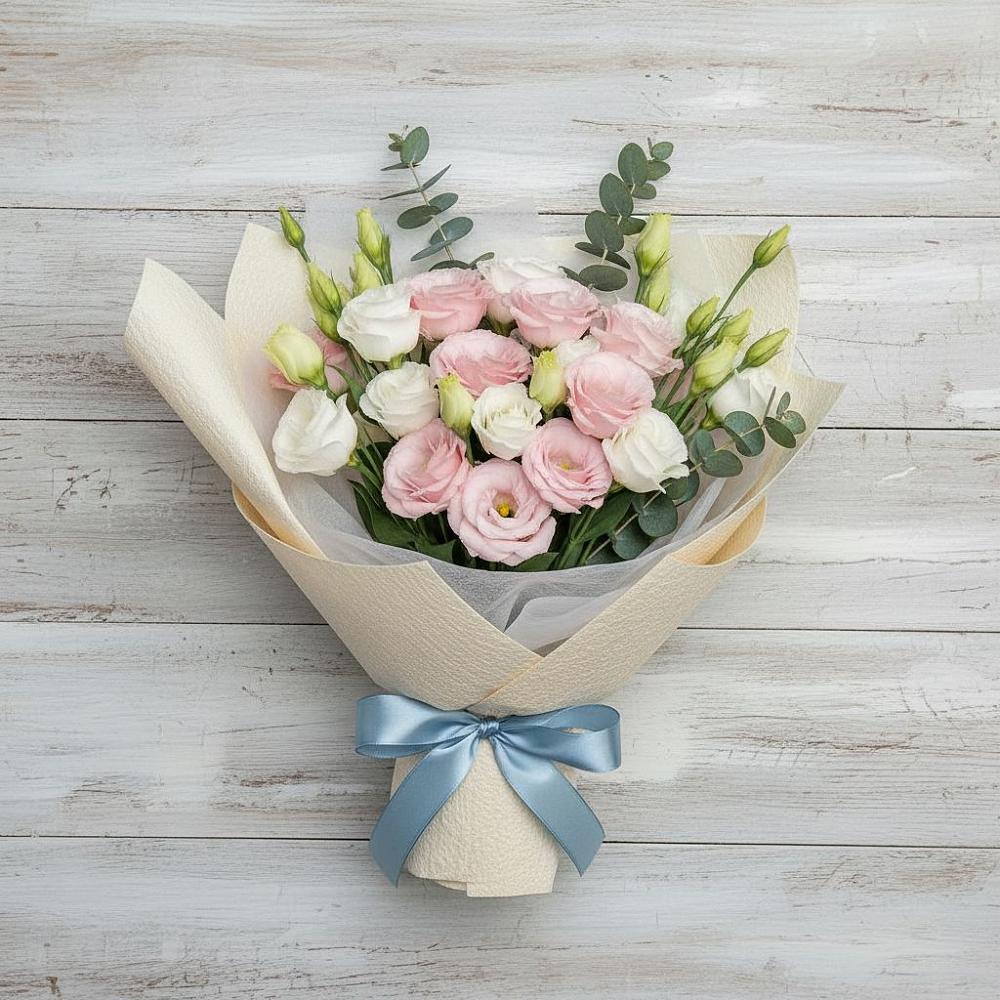 Букет цветов из: Лизиантусы в Автополигон